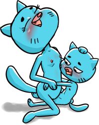 anthro cartoon_network female gumball_watterson incest jonathan1234 male milf mother_and_son nicole_watterson riding riding_penis the_amazing_world_of_gumball