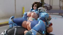 1futa 1girls 3d asian blizzard_entertainment bloggerman car clothed clothing faceless faceless_character faceless_futanari futa_on_female futanari glasses light-skinned_futanari light_skin mei_(overwatch) outdoors overwatch overwatch_2 pale-skinned_female pale_skin public reverse_cowgirl_position sex torn_clothes vaginal_penetration zarya