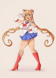 big_breasts bishoujo_senshi_sailor_moon breasts clothing female female_focus female_only goya_(lucyfercomic) lucyfercomic medium_breasts original original_character sailor_moon_(cosplay) skirt tagme thighs