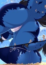 ass breasts chonkylotus dragon dragoness giantess huge_breasts low-angle_view macro pov son2j virtual_youtuber vtuber