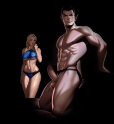 1boy 1girls ai_generated ai_hands ai_penis fantastic_four female invisible_woman male marvel muscular muscular_male namor straight sue_storm