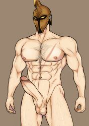 1boy abs aisaki_ph2 aisakiph bara big_nipples big_penis censored_pussy cock hairy hairy_chest hairy_male league_of_legends league_of_legends:_wild_rift male_only manhua manhwa muscle muscular muscular_male nipple_bulge nipples pantheon penis