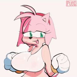 1girls amy_rose animated anthro blush bouncing_breasts breasts clothed clothing female fur furry furry_only jumping pink_fur pubsnsfw short_playtime solo sonic_(series) sports_bra sweat sweating sweaty tail