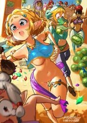 3boys 6girls alternate_version_available assisted_exposure blonde_hair blue_eyes blush breath breath_of_the_wild characterful embarrassed embarrassed_nude_female enf ganondorf gerudo gerudo_link humanoid hylian hylian_ears large_breasts link link_(breath_of_the_wild) lowres nintendo nipple_slip nipples_visible_through_clothing no_panties pale_skin paya_(the_legend_of_zelda) pointy_ears princess_zelda pussy_juice pussy_juice_drip red_eyes red_hair rehydrated_ganondorf running see-through snegovski tears_of_the_kingdom the_legend_of_zelda vibrator vibrator_in_pussy vibrator_in_thigh_strap vibrator_under_clothes watermelon white_hair zelda_(breath_of_the_wild) zelda_(tears_of_the_kingdom)