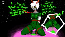 absurd_res alien anal anal_beads anal_beads_in_ass anal_orgasm anal_sex bodily_fluids bondage bondage bound calliope_(homestuck) cherub_(homestuck) claws clothing colored_cum cum ejaculation female genital_fluids gloves green_body green_cum green_skin handwear hi_res homestuck horn humanoid male male/female ms_paint_adventures object_in_ass orange_eyes penetration pussy_ejaculation pussy_juice sex_toy sex_toy_in_ass sex_toy_insertion solo_focus solo_in_panel sysop_art unusual_bodily_fluids unusual_cum unusual_genital_fluids webcomic white_clothing white_gloves white_handwear