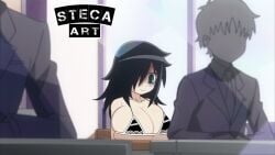 16:9_aspect_ratio alternate_breast_size alternate_version_available black_hair breasts casual casual_nudity clothing erect_nipples female huge_breasts human kuroki_tomoko nipples pale_skin pantsu public public_nudity screen_capture screencap screenshot screenshot_edit steca tagme tagme_(character) thelazyart thighs third-party_edit underwear watashi_ga_motenai_no_wa_dou_kangaetemo_omaera_ga_warui!