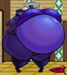 big_breasts blueberry_inflation breasts disco_chaos female spherical_inflation