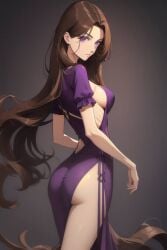 aliza_(horrortale) brown_hair horrortale long_hair pale-skinned_female pale_skin skinny