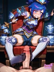 action aesthetic ai_assisted ai_generated anime art asian black_nails blowjob blue_hair bootjob clothed clothes cock cum_on_cock cumplay cumshot decor desk dominant domination dripping elegant expression eyes feet female fetish flirtzy.ai foot_fetish footjob footplay footwear gentle girl high_boots high_heels kink league_of_legends leg lewd lighting long_boots look luxanna_crownguard male nsfw nude outfit porcelain porcelain_lux pre_cum pressure riot_games scene seductive seductive_pose sensual setup sex sexy shadows shiny_boots skinsuit slutty soft softcore stare submissive suggestive tease teasing thigh touch vibe virgin wet