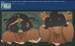 anal anal_sex animal_genitalia anthro anus arcanine ass balls big_butt bodily_fluids canid canine canine_genitalia cum cum_inside duo erection feral fur generation_1_pokemon generation_6_pokemon generation_7_pokemon genital_fluids genitals hi_res huge_butt jaid_the_zygarde legendary_pokemon male male/male male_penetrated male_penetrating male_penetrating_male mammal mature_anthro mature_male muscular muscular_male nintendo nipples nude penetration penile penis pokemon pokemon_(species) rareplushy sex simple_background size_difference tail text thick_thighs tongue wide_hips zygarde zygarde_10_forme