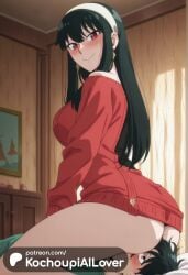 1boy 1girls ai_generated arched_back ass bedroom big_ass blush dominant facesitting female femdom kochoupiailover looking_back looking_down male milf sitting sitting_on_another sitting_on_face sitting_on_person spy_x_family yor_briar yor_forger