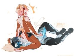 4:3 5_fingers adele_(altkir) alternative_fashion altkir anal anthro balls big_penis biped blue_body blue_fur bodily_fluids claws cum duo ejaculation emo equid equine felid feline fingers fur genital_fluids genitals glans horse leopard liam_(altkir) male male/male mammal masturbation muscular muscular_anthro muscular_male nude oral pantherine paws penis piercing pillow pink_nose rimming rimming_male sex spikes tail vein veiny_penis white_body