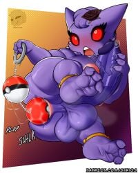 4:5 anal anal_bead_pull anal_beads anal_beads_in_ass anal_sex anus areola ass balls biped blush bodily_fluids breasts dickgirl erection eyelashes feet fingers futa_sans_pussy futanari generation_1_pokemon gengar genital_fluids genitals intersex lying masturbation nintendo not_furry object_in_ass on_side open_mouth penetration penis pokemon pokemon_(species) precum purple_body red_eyes sex_toy sex_toy_in_ass sex_toy_insertion solo syrios thick_thighs toes toying_self