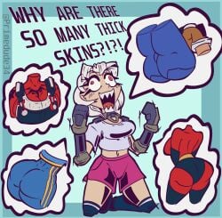 ass_focus breasts chun-li_(fortnite) clothed desdemona_(fortnite) elastigirl fortnite fortnite:_battle_royale fortnite:_save_the_world large_ass large_breasts lexa_(fortnite) meme penny_(fortnite) primedude34 screaming