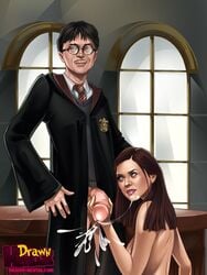 1girls blowjob cum cum_in_mouth drawn-hentai fellatio female ginny_weasley gryffindor gryffindor_symbol gryffindor_tie harry_james_potter harry_potter oral oral_sex penis robe sex straight tagme witch_(harry_potter)