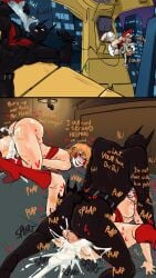 batman_beyond bonk_(batman_beyond) clown_girl dc_comics dee_dees excessive_cum fakeryway ffm_threesome pleasure_castle terry_mcginnis threesome twins