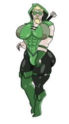 bara big_pecs blonde_hair bottom_dad busty_boy fag_daddy faggot_daddy femdaddy garter_belt gay gloves green_arrow heel_boots heels hoodie huge_ass huge_breasts huge_butt huge_nipples huge_thighs leggings leotard male male_only mask pecs slutty slutty_daddy underwear yaoi