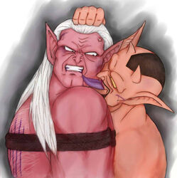 2boys dabura dragon_ball dragon_ball_z gay kibito male male_only tagme yaoi