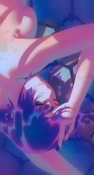 1girls bakemonogatari blue_eyes blue_eyes_female busty busty_female busty_girl busty_teen completely_naked completely_naked_female completely_nude completely_nude_female eruart eye_closed fully_naked fully_nude hand_on_hair hand_on_head hand_on_own_hair hand_on_own_head high_school_student looking_up looking_up_at_viewer monogatari_(series) naked naked_female naked_woman nude nude_female nudity one-eye_closed one_eye_closed one_eye_open purple_eyebrows purple_hair purple_hair_female school_girl senjougahara_hitagi teen_girl teenage_girl teenager topless topless_female young_female young_woman