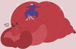 anal anal_sex anal_sex angry angry_expression big_sub_small_dom blush blush_lines cum_dripping cum_inside demon gay megacoolbear_(artist) original_characters small_dom_big_sub wobbling_ass