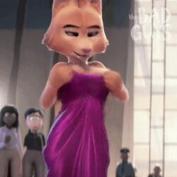 1girls ai ai-created ai_generated animated anthro anthro_female big_nipples breast_expansion breast_growth breasts breasts_out diane_foxington dress female furry furry_female huge_breasts hyper_breasts illis john_pork_(artist) nipples revealing revealing_breasts screencap screenshot_edit solo solo_anthro solo_female solo_furry tagme the_bad_guys undressing video