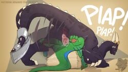 absurd_res anthro bodily_fluids cum cum_in_vagina cum_inside doeboi dominant dominant_anthro dracix dragon duo ejaculation female female_penetrated feral genital_fluids hi_res larger_female looking_pleasured male male/female mythological_creature mythological_scalie mythology penetration scalie size_difference smaller_male yuni_(doeboi)