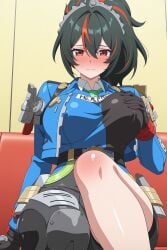 1girls ai_generated female female_focus female_only hoyoverse light-skinned_female light_skin mihoyo mihoyo_technology_(shanghai)_co._ltd. new_eridu_public_security solo solo_female solo_focus zenless_zone_zero zhu_yuan