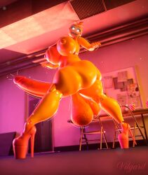 3d_(artwork) animatronic anthro areola ass avian balls bib big_areola big_balls big_breasts big_butt big_penis bird boots breasts chicken clothing digital_media_(artwork) erection five_nights_at_freddy's five_nights_at_freddy's_2 footwear ftg_crossgender fti_crossgender galliform gallus_(genus) genitals glowing glowing_eyes grey_tongue gynomorph hi_res high_heeled_boots high_heels huge_balls huge_breasts huge_cock humanoid_genitalia humanoid_penis hyper hyper_balls hyper_genitalia hyper_penis inside intersex looking_at_viewer looking_down looking_down_at_viewer low-angle_view machine nipples non-mammal_breasts non-mammal_nipples nude_anthro nude_gynomorph nude_intersex open_mouth open_smile orange_boots orange_clothing orange_footwear orange_high_heels penis phasianid puffy_nipples robot robot_anthro rule_63 saggy_balls scottgames shaking shoes smile smiling_at_viewer solo stiletto_heels thick_thighs tongue toy_chica_(fnaf) trembling vein veiny_penis vilgard walking watermark yellow_body