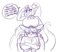 big_breasts breasts cleavage female furry huge_breasts lunarspy tagme thick_thighs wide_hips