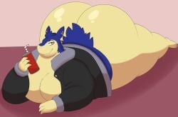 ass_bigger_than_head ass_up big_ass don_(megacoolbear) gay megacoolbear_(artist) original_character pokemon pokemon_(species) shiny_ass typhlosion