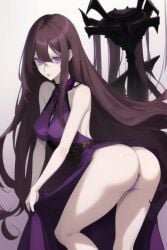 aliza_(horrortale) brown_hair horrortale long_hair pale-skinned_female pale_skin skinny