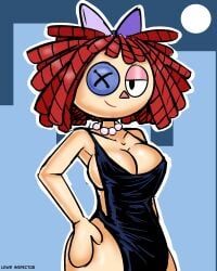 dress lewd_inspector ragatha_(the_amazing_digital_circus) solo_female the_amazing_digital_circus