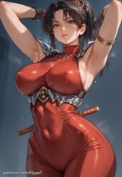 ai_generated alternate_version_at_source armpits big_breasts black_hair bodysuit breasts hypet long_hair red_bodysuit shiny shiny_skin soul_calibur standing tagme taki thick thick_ass thick_legs thick_thighs thighs tight_clothing video_game_character video_games wet wet_body