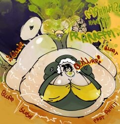 2d 2d_(artwork) 2girls blob body_expansion body_inflation fart fart_inflation farting farting_in_face female female_only inflation knives_chau roxanne_richter scott_pilgrim slob xerrypuffyuwu