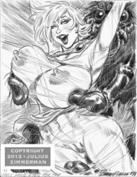 bondage julius_zimmerman power_girl spider zoophillia