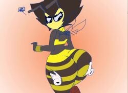 ... 1girls 4_fingers angry animated annoyed antennae anthro anthrofied arthropod arthropod_humanoid ass ass ass_grab ass_grope back back_view bare_shoulders bee bee_girl big_ass big_booty big_butt big_eyes black_eyes black_hair black_skin blinking boots booty bouncing_ass bouncing_butt bracelet butt_crack butt_grab clothed clothes clothing disembodied_hand disembodied_hands eyelashes female female_only groping hair hips huge_ass huge_butt humanoid insect_girl insect_wings insects karri large_ass large_butt looking_back looking_down mouthless narrow_shoulders no_mouth pink_background shoes shulkkid simple_background skin_tight solo solo_female solo_focus standing striped striped_clothing striped_legwear stripes tagme tank_top thick thick_ass thick_thighs thighs thin_arms thin_waist tight_pants vendant video voluptuous wide_hips wings yellow_face yellow_skin