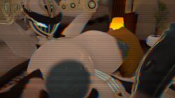 3d futanari horny_futa huge_breasts huge_cock octavia octavia_(warframe) penis vrchat vrchat_avatar warframe warframe_(species)