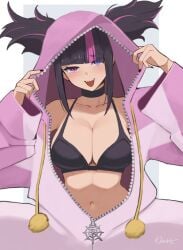 1girls adult adult_female bare_belly bare_chest bare_hands bare_midriff bare_navel bare_shoulders bare_skin belly belly_button big_breasts black_bra black_choker black_fingernails black_hair black_hair_female black_nail_polish black_nails black_underwear blue_eyes blue_eyes_female blunt_bangs bra breasts busty busty_female busty_girl character_request choker cleavage collarbone exposed_belly exposed_chest exposed_midriff exposed_navel exposed_shoulders exposed_skin eyebrows_visible_through_hair female female_focus female_only fingernails fingers heterochromia high_resolution highres hoodie large_breasts lean_figure long_hair looking_at_viewer mature mature_female midriff multicolored_hair nail_polish nails narrow_waist navel open_mouth open_mouth_smile parted_lips pink_hair pink_hair_female plump_breasts purple_eyes purple_eyes_female shoulders sidelocks simple_background slender_body slender_waist slim_waist smile smiley_face smiling smiling_at_viewer solo street_fighter street_fighter_6 tongue twintails twintails_(hairstyle) underwear upper_body upper_teeth wabi_illust white_background