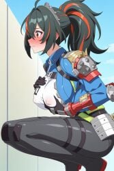 1girls ai_generated female female_focus female_only hoyoverse light-skinned_female light_skin mihoyo mihoyo_technology_(shanghai)_co._ltd. new_eridu_public_security solo solo_female solo_focus zenless_zone_zero zhu_yuan
