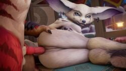1boy 1girls 2024 3d 60fps anal anal_sex animal_genitalia animated fur hi_res knot looking_at_viewer loop munt_works original_character peeks_(vulpera) smaller_female smaller_male sneaky_peeks sound tagme video vulpera world_of_warcraft