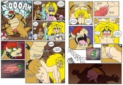 amazon anthro_on_human anthto_penetrating_human blonde_female blonde_hair bowser cum cum_in_pussy cum_inside doggy_style drool feral feral_penetrating frostbiteboi huge_ass large_breasts loincloth loud_ejaculation mashed princess_daisy princess_peach princess_rosalina roaring spikey_penis super_mario_bros. terrapin tiara toadette turtle_shell_bra yamcha_pose_(meme)
