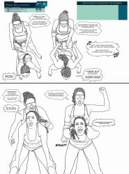 aline_chamereau anal anal_sex arena beach_volleyball buggery cinja_tillmann clémence_vieira comic defeat defeated dialogue female femdom humiliation loreleia olympics paris_2024 sport sports sports_bikini sports_bra sportswear stadium strap-on svenja_müller text volleyball