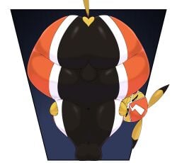 1girls 2020s 2025 20s ass ass big_ass big_butt bubble_butt female female_only huge_ass huge_butt pikachu pikachu_libre pokemon pokemon_(species) round_ass round_butt solo solo_female tagme woopyy