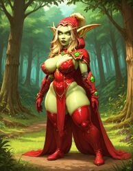 1girls ai_generated female full_body goblin goblin_art goblin_female green_skin latex murzy valeera_sanguinar warcraft world_of_warcraft