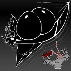 ass big_ass deltarune large_ass nanodude78 nosebleed the_knight_(deltarune) the_roaring_knight
