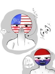 2022_fifa_world_cup 2boys american blush countryhumans dialogue fifa football gay imminent_sex netherlands_(countryhumans) soccer speech_bubble stickman united_states_of_america_(countryhumans) white_background white_body world_cup