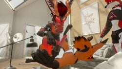 3d anthro anthro_only canid canine fur furry furry_only kyrani male male_only red_fur rexouium tagme twitter url vr_media vrchat vrchat_avatar