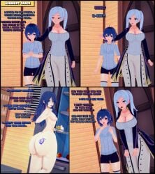 3d 3girls amanwithnoplan ass ass_tattoo big_ass big_breasts blue_hair embarrassed embarrassed_nude_female enf female female_only fire_emblem fire_emblem_awakening huge_ass human large_ass lucina_(fire_emblem) morgan_(fire_emblem) morgan_(fire_emblem)_(female) nintendo nude robin_(fire_emblem) robin_(fire_emblem)_(female) small_breasts tattoo