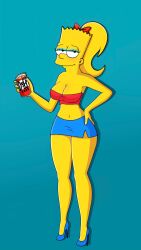 age_progression aged_up bart_simpson bartina_simpson crop_top fan_edit high_heels miniskirt rule_63 teenage_girl the_simpsons voluptuous