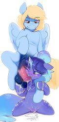 ball_fondling balls cum cum_drip imadeus kissing_penis male/female my_little_pony penis tagme